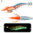 thumbnail image 3 of Que Atrae Señuelo Pesca Con Luminoso Gancho Calamar Biomimética Doble Cuentas Anillo para Salada Dulce, 3 of 9