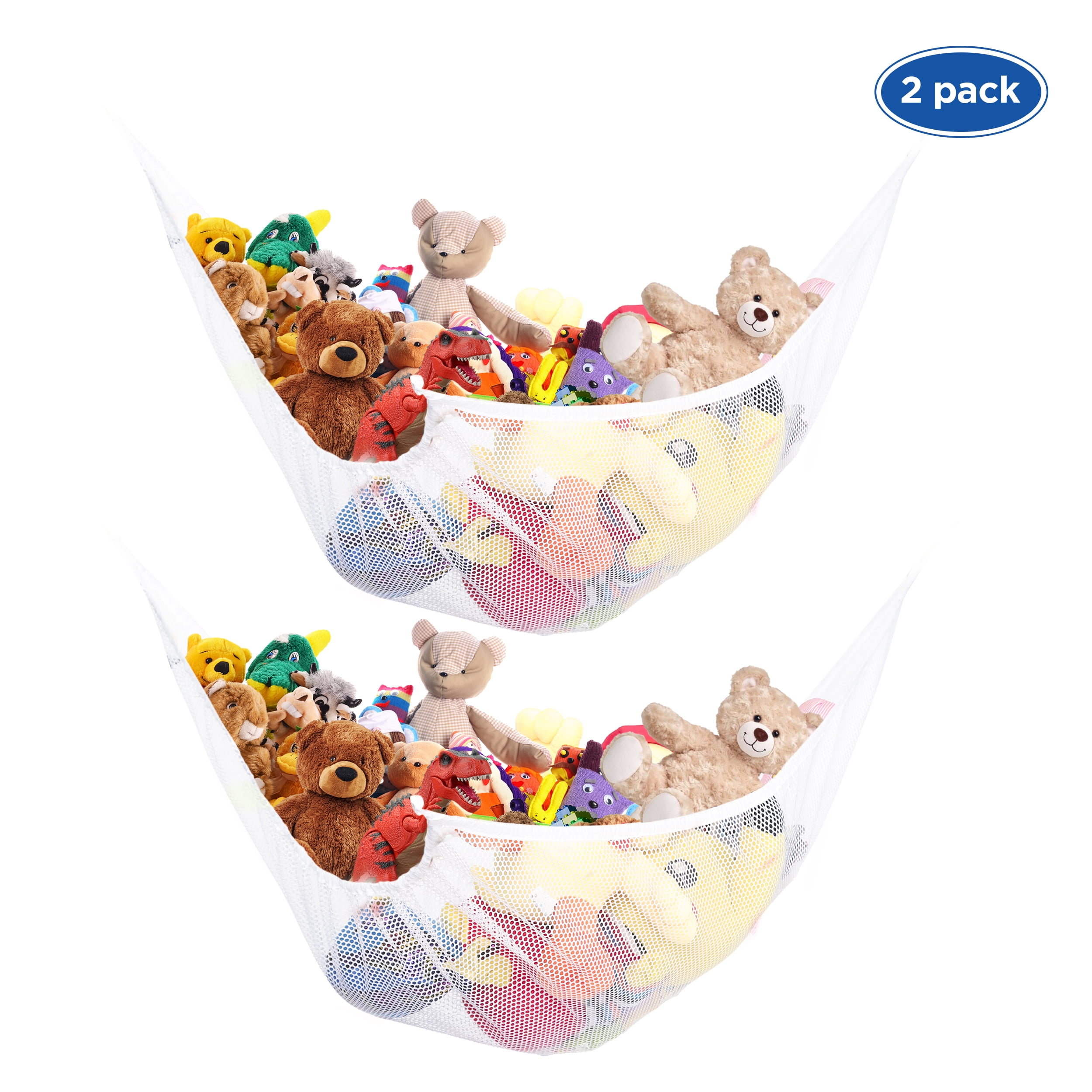 ETCBUYS Toy Storage Mesh Hammock Toy Storage Neatly Organize Net for Stuffed Animals and