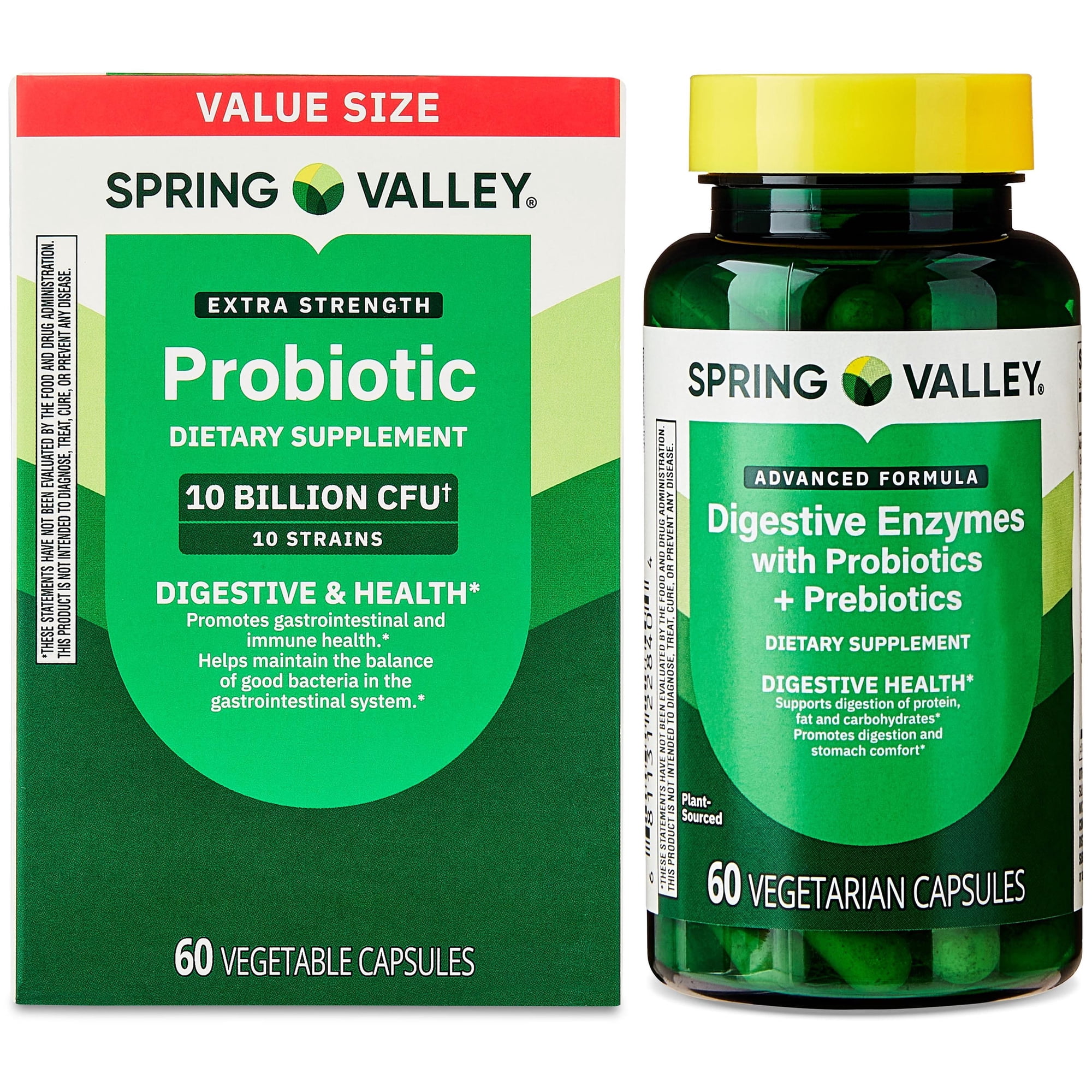 Spring Valley Probiotic and Digestive Enzyme Bundle