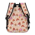 thumbnail image 4 of Xecao 70s Mushroom Backpack, a stylish and functional choice for both men and women, is the perfect basic bookbag for college, work, or travel, 4 of 5