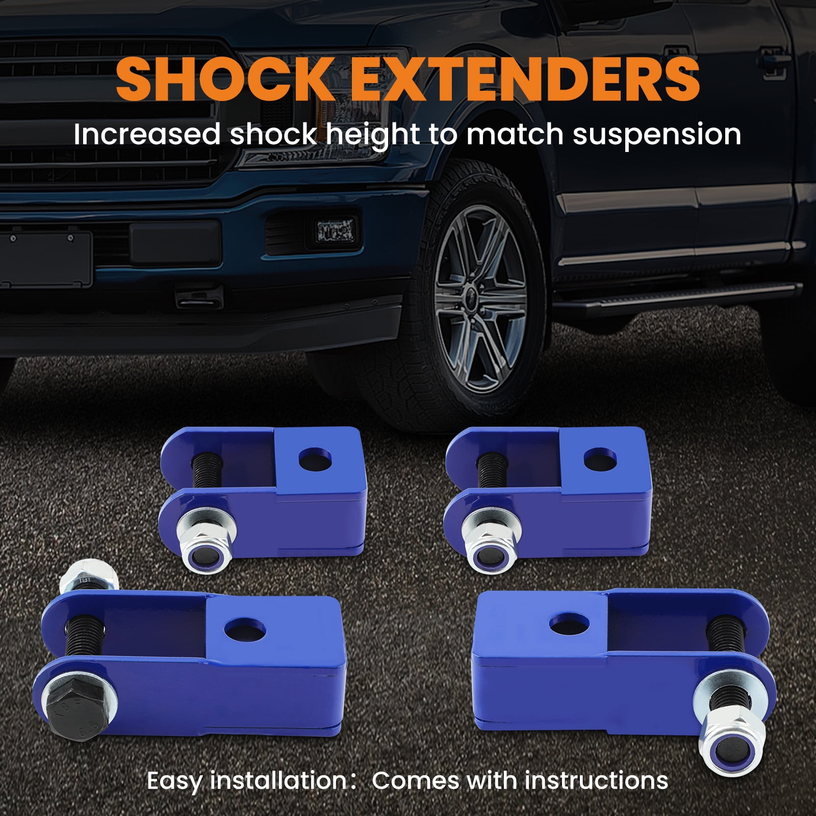maXpeedingrods 1-3" Front & 2" Rear Leveling Lift Kit for 2000-2006 Chevy Avalanche Tahoe Suburban Yukon Escalade 6-Lug Truck, with Front Rear Shock Extenders