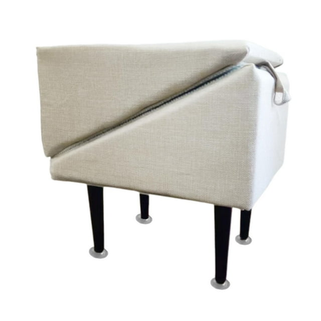 Escalera para mascotas, diseño 2 en 1, taburete para pies, cama alta estable, reposapiés para subir Lino caqui