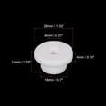 thumbnail image 2 of 6Pcs T Type Rubber Grommet Mount Dia 18mm ID 8mm H 14mm Seal Protection Flexible Hole Plugs White, 2 of 5