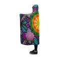 thumbnail image 1 of HATIART Hooded Blanket Boho Style Flower Throw Blanket 50x60 inch, 1 of 3