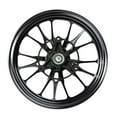 thumbnail image 2 of Forged Aluminum Alloy Rims Wheels for Yamaha Zuma 125 2022 - 2024 - Black Color, 2 of 12