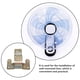 thumbnail image 5 of 1 Juego de ventiladores de montaje en pared, soportes de ventiladores de montaje en pared con tornillos para ventiladores oscilantes, soporte de montaje en pared para ventiladores de hierro, 5 of 7
