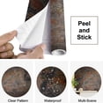thumbnail image 4 of Peel and Stick Wallpaper Canvas Abstract old worn weathered rusty steel metal surface Modern Art Wall Mural Decor Self Adhesive and Removable 69in x 98in, 4 of 6