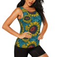 thumbnail image 2 of Easygdp Sunflowers Women's Workout Tank Top, Running Top, Hiking Shirt, Quick-Dry for Running, Yoga, Hiking - Small, 2 of 9