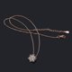 thumbnail image 3 of Cadena de Luz Colgante Clavícula Copo de Nieve Collar Temperamento Collares Colgantes, 3 of 7