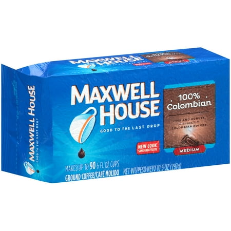 Maxwell House 100% Colombian Medium Dark Coffee, 10.5 oz