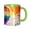Green, variant on Pride Heart Coffee Mug Fun Custom Ceramic Mugs 11oz Black