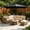 Black! 116.9" x 77.6", variant on 6.5X10 Ft Cantilever Patio Umbrella Outdoor With Base- Large Offset Heavy-Duty Aluminum Umbrella With 360° Rotation, 6 Tilts, Windproof, 4-Year Fade Resistance For Pool Deck, Square, Beach And Garden