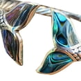 thumbnail image 2 of Last Day 70 % de Réduction - Bracelet Queue Coquillage d'Ormeau et Sirène Argentée B0W4, 2 of 6