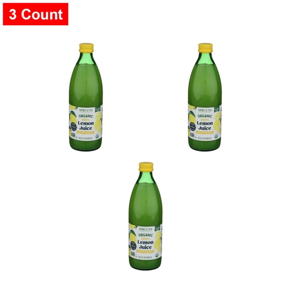 Sprouts Lemon Juice - 16.9 fl oz - 3 Count