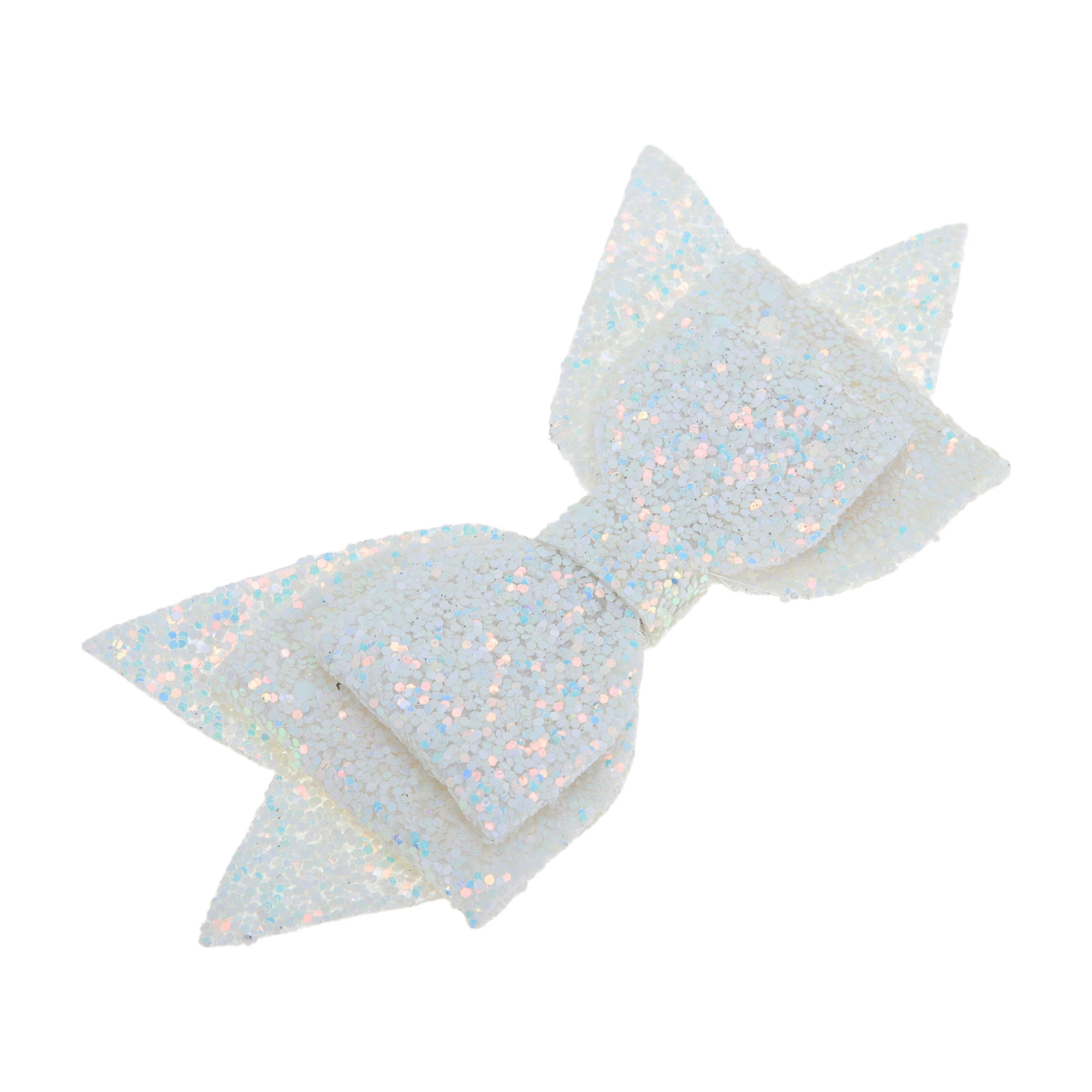 Unique Bargains 1Pc Shiny Bow Home Decoration Drinkware Accessory Silver Tone