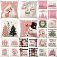 thumbnail image 2 of Funda de cojín de lino de Feliz Navidad para sofá, Funda de almohada para decoración del hogar, regalos de Navidad, 45x45, 2023, 2 of 4
