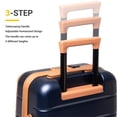thumbnail image 6 of Travelhouse Carry-On Luggage Sets Front Open 4 Piece Hardside Suitcase Set with Spinner Wheels TSA Lock Toiletry Bag and Shoe bag,Blue, 6 of 9