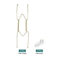 thumbnail image 4 of Uxcell 8 inch Stainless Steel Invisible Wall Plate Hangers With Tip Protector for Decorative Plates and Art 3Pcs, 4 of 7
