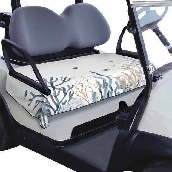 All-Season Golf Cart Seat Cover 51" x 31", Soft Microfiber Towel for EZGO, Yamaha, Club Car Front Bench Seats