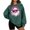 Green, variant on Funny Graphic Sweatshirts for Women Christmas Ugly Sweatshirt Oversized Long Sleeve Crewneck Pullover Cute Santa Claus Print Tops Pink M