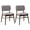 Light Gray+Walnut, variant on GZXS Mid-Century Modern Dining Chairs Set of 2, Gray Upholstered Fabric Side Chairs with Natural Rubberwood Legs, 300 lbs Weight Capacity, for Dining Room & Living Room