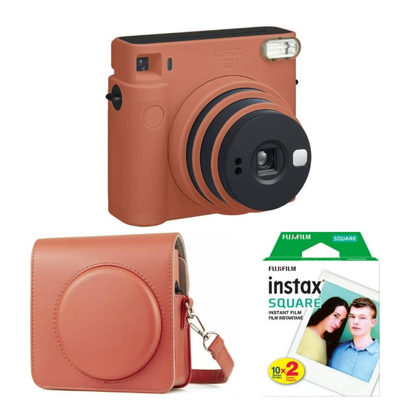hardop Pedagogie Sceptisch Fujifilm Instax Square SQ1 Instant Camera Starter Set with Film & Case  (Orange) - Walmart.com