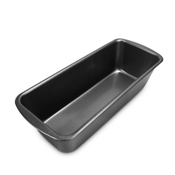 Toystoory Molde para tostadas antiadherente de acero al carbono Rectangular, resistente a altas temperaturas, moldes para hornear pan, Cocina y Comedor negro L
