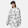 thumbnail image 4 of Picia Hand Drawn Turtle Women's Men's UPF 50+ Sun Protection Hoodie Shirt Long Sleeve SPF Fishing Outdoor UV Hiking Lightweight Shirts-3X-Large, 4 of 9