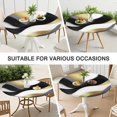 thumbnail image 7 of Black White Gray Gold Marble Pattern Round Fitted Tablecloth with Elastic Edge,Dining Table Cover Waterproof,Outdoor Round Tablecloth for Camping,Dining,Indoor and Outdoor, 7 of 7