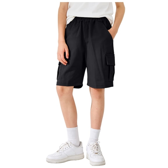 GXWEA Boys Active Shorts Boys 5T Shorts Boys Shorts Youth Lightweight Pull-On Hiking Shorts For Sports Outdoor