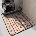 thumbnail image 2 of Washable Rubber Boho Style Vintage Floral Dish Drying Mats for Kitchen Counter Home Large Coffee Bar Pad Accessories and Decor for Utensils Stemware 18''x24'', 2 of 6