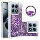 thumbnail image 1 of Funda para Xiaomi 14T 5G con Brillo Líquido Flotante, Purpurina, Parachoques y Anillo Giratorio Soporte, 1 of 5