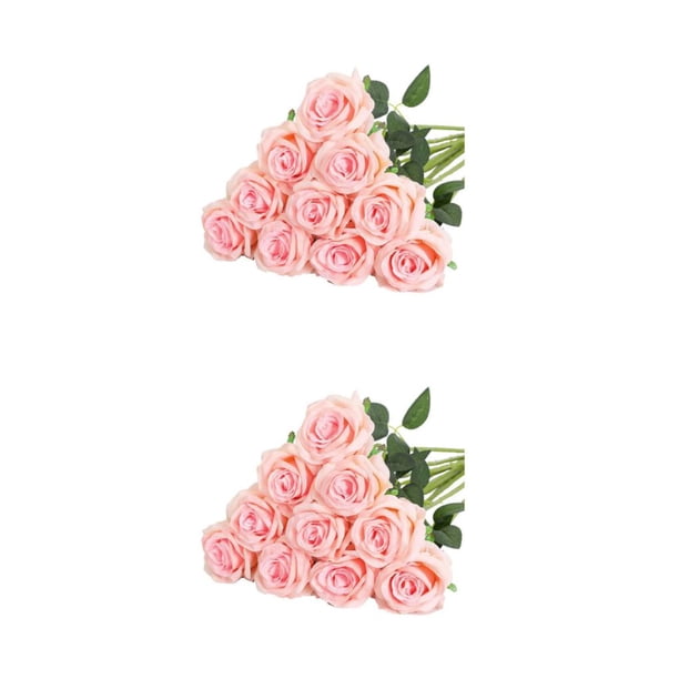 Ramo de flores artificiales a prueba de agua Billuyoard 10 piezas de rosas decoraciones al aire libre