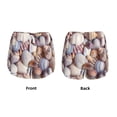 thumbnail image 3 of Vsdgher Sea Shells Athletic Shorts for Women, Women's Running Double Layer Shorts, High Waisted Yoga Shorts, Workout Athletic Shorts-XX-Large, 3 of 7