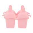 thumbnail image 3 of Ice Cream Mold Silicone Practical Portable DIY Ice Pop Maker with 50 Sticks for Household Pink, 3 of 12
