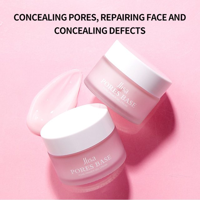 Face Pore Primer Gel Cream Moisturizing Hydrating Base Face Primer Invisible Pore Makeup Concealer Brighten Whiten Face Makeup zhangyuxiang LED