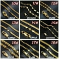 thumbnail image 4 of U8MO 18K Gold Plated 20inch Copper Metal Open Link Chains Necklaces Jewelry-2# 6mm, 4 of 8