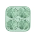 thumbnail image 1 of Molde de bola de hielo Wosthever de Gel de sílice con cubierta transparente verde, 1 of 6