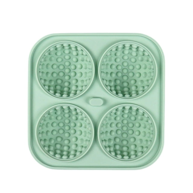 Molde de bola de hielo Wosthever de Gel de sílice con cubierta transparente verde