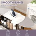 thumbnail image 6 of Three-Tier Ironing Board Cart with Shelves, Wheels, and Movable Boards for Living Room, Bedroom, Courtyard Storage, 6 of 6