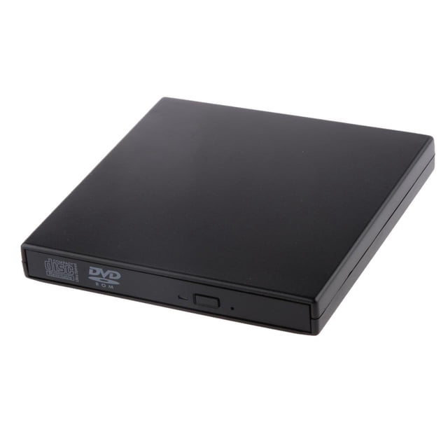 DVD Externo USB Sunnimix Conductor de Computadora Externo CD-R / RW CD-ROM DVD-ROM Negro