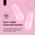 thumbnail image 2 of Set de puntas para uñas Beetles Gel Coffin Medium 576PCS Etch X, 2 of 8
