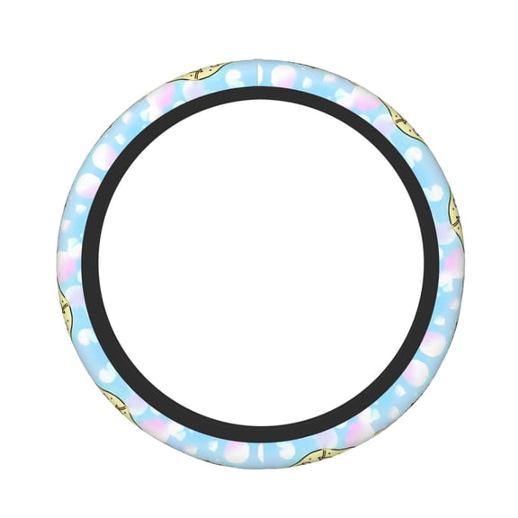 Saiise Sanrio Print Steering Wheel Covers for Car,Truck and SUV,Universal 15 inch Steering Wheel Cover Protection