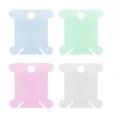 thumbnail image 4 of facefd Embroidery Thread Winding Card Organizer Cross-stitch Line Thread Bobbin Plastic Card, White, 100pcs, 4 of 9