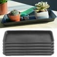 thumbnail image 2 of Plastic Plant Trays, Fdelink 5 Pcs Plastic Plant Saucer Rectangular Plant Trays for Pots Leakproof Plant Drip Trays Heavy Duty Plant Water Catcher Tray for Indoor Outdoor 15.9 * 5.9 * 0.7Inch Black, 2 of 8