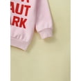 thumbnail image 6 of Kids Toddler Baby Girl Fall Clothes It's a Beaut Clark Letters Print Pullover Sweatshirt Winter Warm Sweater Tops, 6 of 8