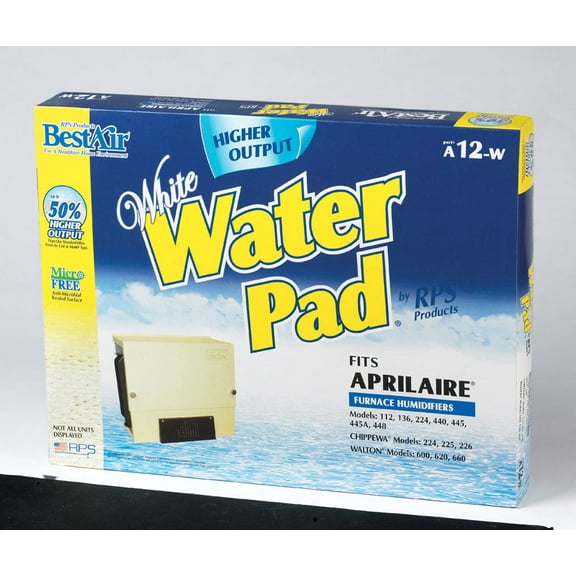 BestAir A12W Replacement Water Pad for Aprilaire models 11.375” x 14.75” x 1.625”