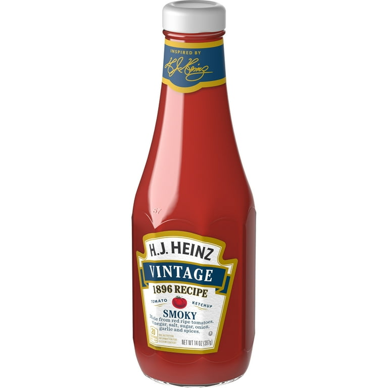 Heinz H.J. Vintage 1896 Recipe Smoky Tomato Ketchup, 14 oz Heinz H.J. Vintage 1896 Recipe Smoky Tomato Ketchup, 14 oz