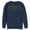 Navy Blue, variant on Men's Batman Logo Modern Wing Sweatshirt Navy Blue X Large