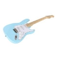 thumbnail image 4 of Monoprice Cali DLX Plus Solid Ash Electric Guitar | Wilkinson Bridge and Pickups, with Gig Bag, Right Orientation, Light Blue with Maple Fretboard - Indio Series, 4 of 6
